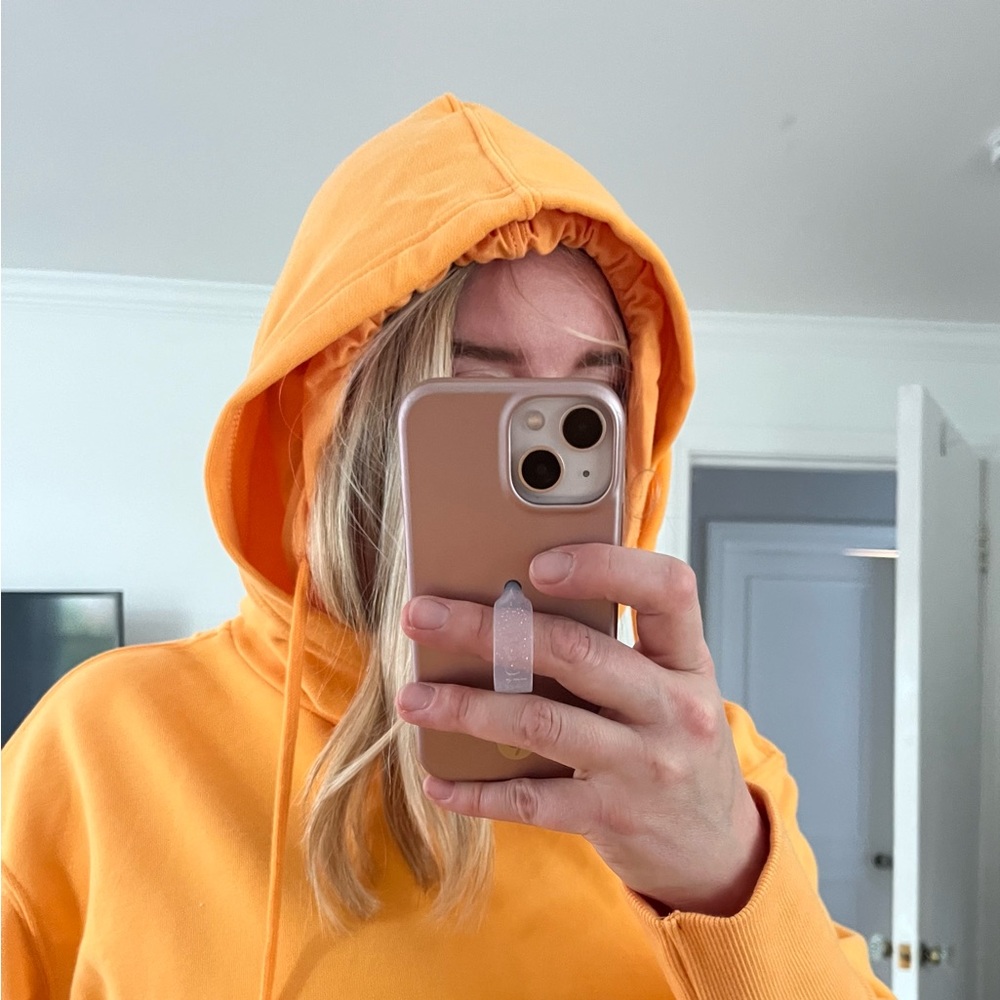 NWT free people orange hoodie - Picture 7 of 16